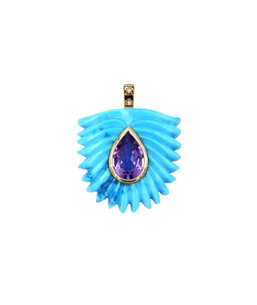 Turquoise Palm Pendant votre