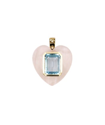 Rose Quartz heart pendant de l' environnement