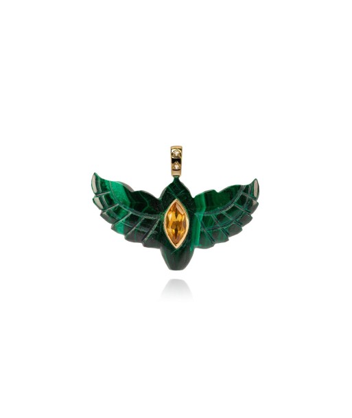 Malachite Bird Pendant hantent personnes