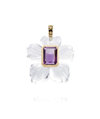 Crystal Flower Pendant - amethyst de technologie