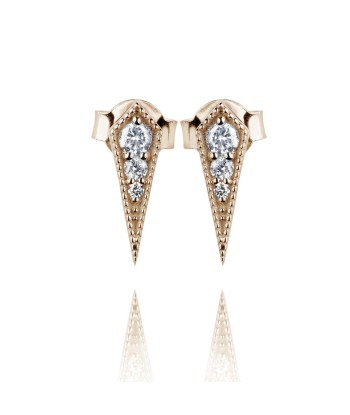 Rose gold Arrow earrings destockage