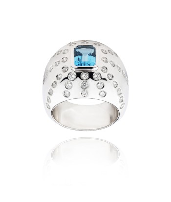 Marteen Silver Ring - Topaz Amélioration de cerveau avec