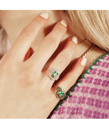 Pandora Green Tourmaline Ring solde