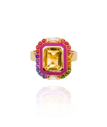 Giny fuchsia ring Par le système avancé 