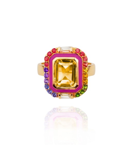 Giny fuchsia ring Par le système avancé 