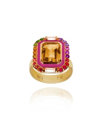 Giny fuchsia ring Par le système avancé 