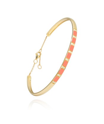 Billie neon coral bangle bracelet Livraison rapide