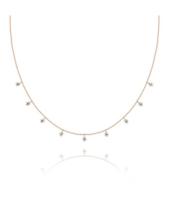 Snow necklace rose gold Pour