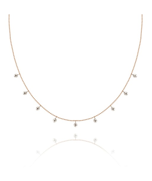 Snow necklace rose gold Pour