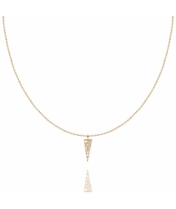 Spike necklace yellow gold pas chere