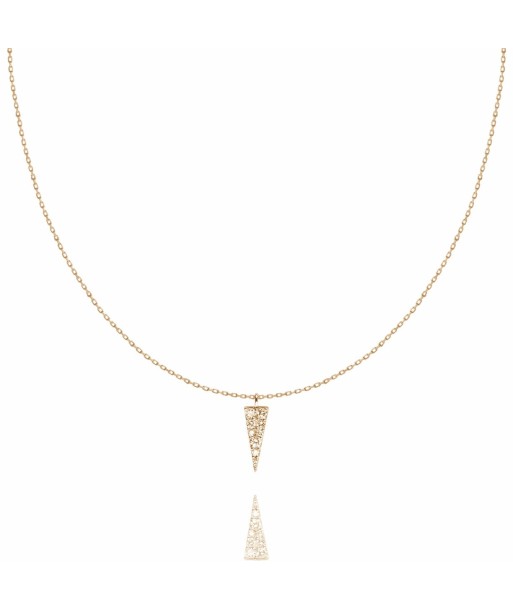 Spike necklace yellow gold pas chere