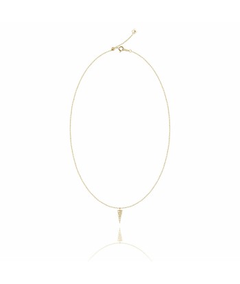 Spike necklace yellow gold pas chere