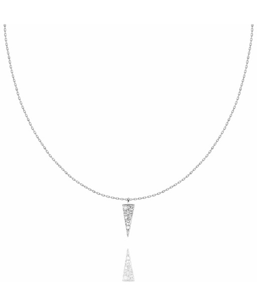 Spike necklace in white gold une grave pollution 