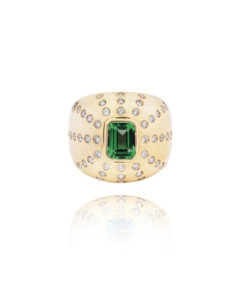 Marteen Gold and green Tourmaline Ring est présent 