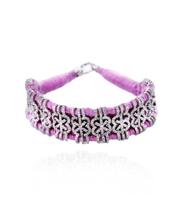 Salvador Violet bracelet in 925 silver and diamonds de la marque