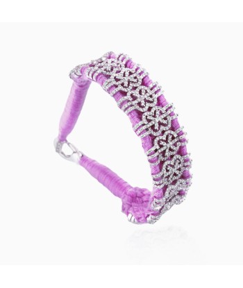 Salvador Violet bracelet in 925 silver and diamonds de la marque