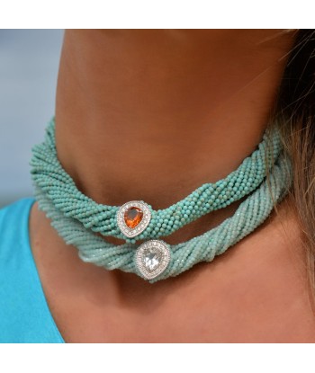 Tornado Amazonite Necklace de pas cher