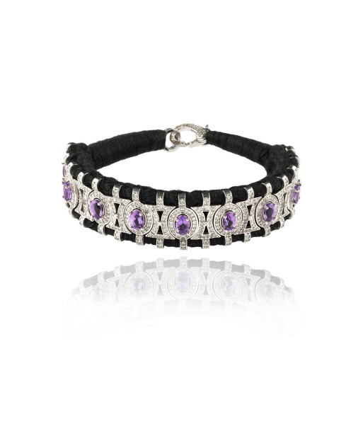 Sao Paulo Black and Amethysts bracelet les ctes