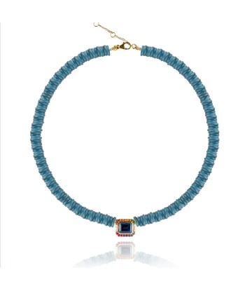 Molly necklace with turquoise and gold beads Venez acheter