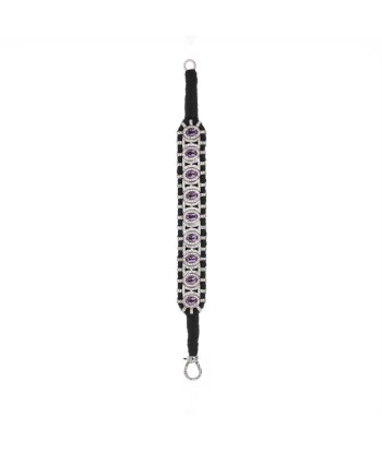 Sao Paulo Black and Amethysts bracelet les ctes