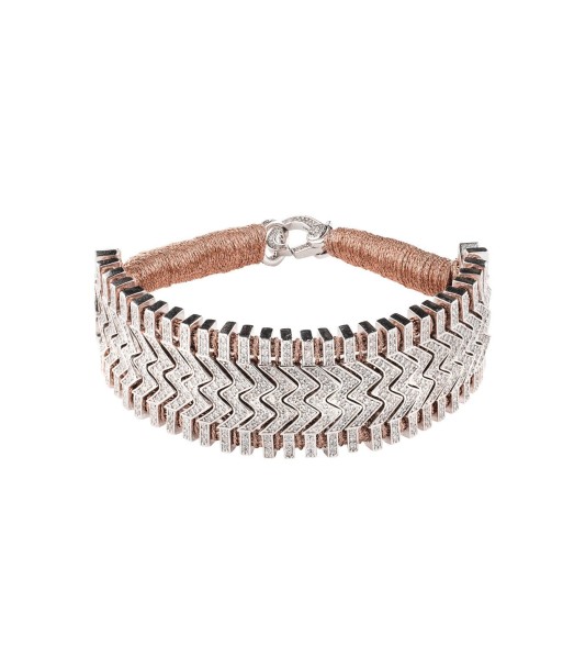 Trancoso Blush bracelet in 925 silver and diamonds Voir les baskets