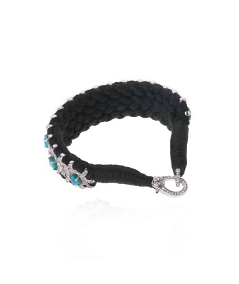 Sao Paulo Black and Turquoises bracelet pas cher