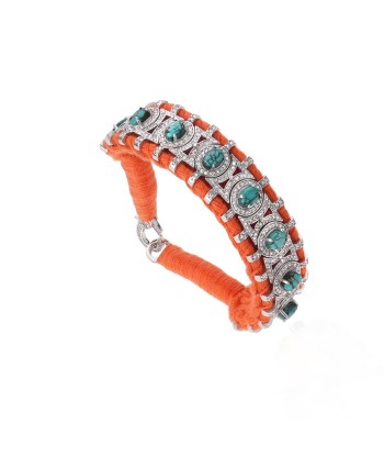 Sao Paulo Orange and Turquoises bracelet en stock