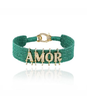 Amor Emerald bracelet in Gold plated Silver ou a consommer sur place