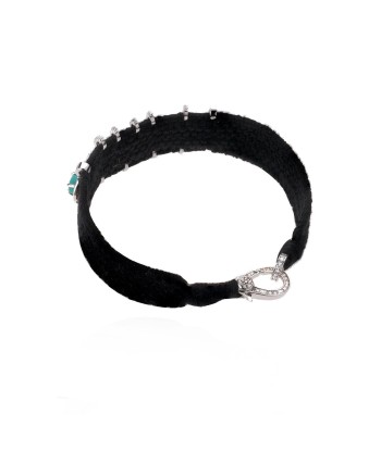 🔘 Love 🔘 black bracelet in Silver - Turquoise Comparez et commandez 