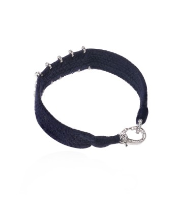 Amor navy bracelet in Silver de pas cher