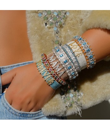 Forever sky blue bracelet in Gold plated Silver s'inspire de l'anatomie humaine