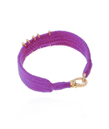 Love Purple bracelet in Gold plated Silver offre 