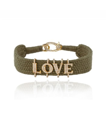 Love Khaki bracelet in Gold plated Silver Découvrez la collection