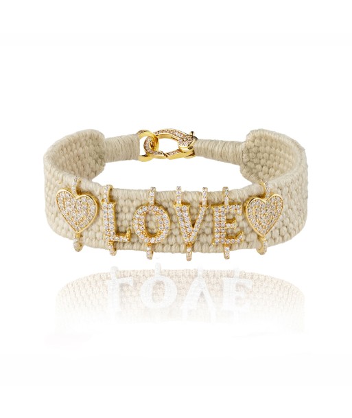 ❤️ Love ❤️ Vanilla bracelet in Gold plated Silver Fin de série