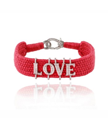 Love red bracelet in Silver sur le site 