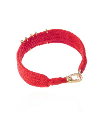 Love Red bracelet in Gold plated Silver Livraison rapide