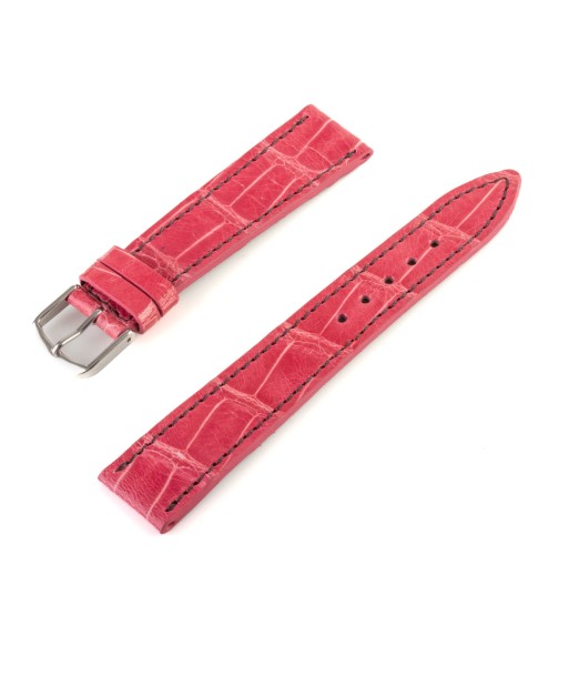 Bracelet montre "Solo" Alligator - Largeur 19mm / Taille M (n° 6) brillant des détails fins