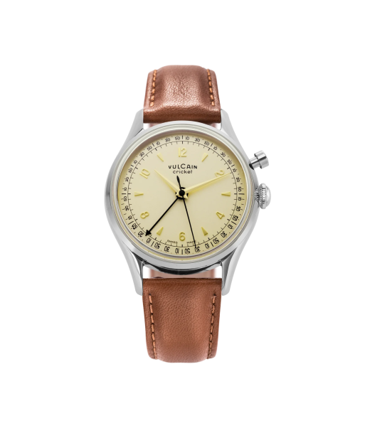 Montre Vulcain - Cricket Tradition 36 mm - Eggshell Vous souhaitez 