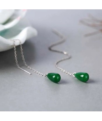 Boucles d'oreilles "Ambition" en Jade Fin de série