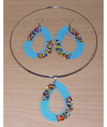 Bijoux bohème bleu ciel et multicolores en ligne des produits 