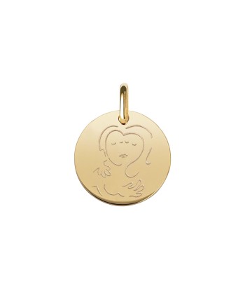 Collier Médaille KISS, Vermeil - Amour Tendre Livraison rapide