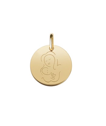 Collier Médaille CHILD , Vermeil - Amour Inconditionnel les ligaments