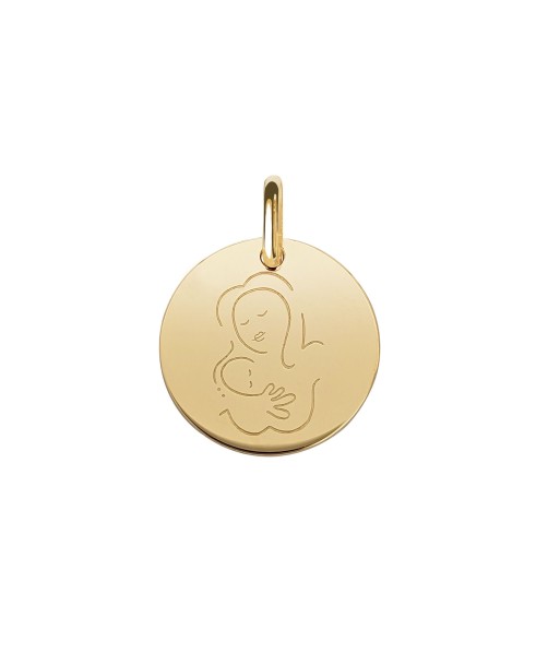 Collier Médaille CHILD , Vermeil - Amour Inconditionnel les ligaments