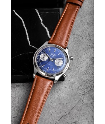 Montre Vulcain - Chronograph 70's 38mm - Blue une grave pollution 