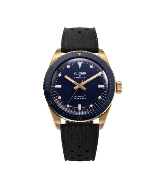 Montre Vulcain - Skindiver Nautique 38mm - Gold & Blue Venez acheter