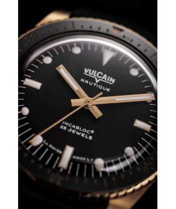 Montre Vulcain - Skindiver Nautique 38mm - Gold & Black les ctes