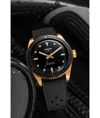 Montre Vulcain - Skindiver Nautique 38mm - Gold & Black les ctes