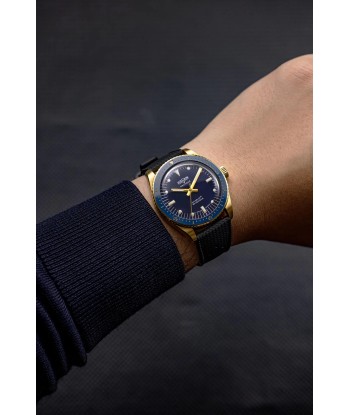 Montre Vulcain - Skindiver Nautique 38mm - Gold & Blue Venez acheter