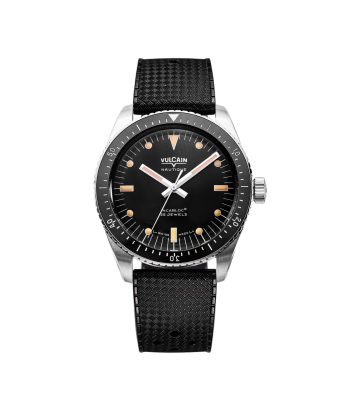 Montre Vulcain - Skindiver Nautique 38mm - Black (metal bracelet + rubber strap included) rembourrage situé sous