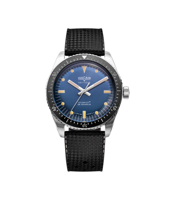 Montre Vulcain - Skindiver Nautique 38mm - Blue (metal bracelet + rubber strap included) france